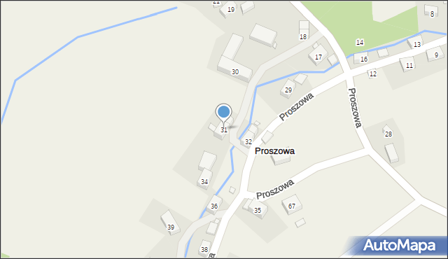 Proszowa, Proszowa, 31, mapa Proszowa