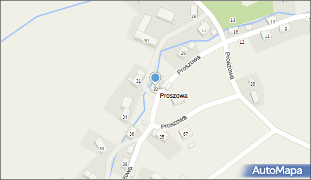 Proszowa, Proszowa, 32, mapa Proszowa