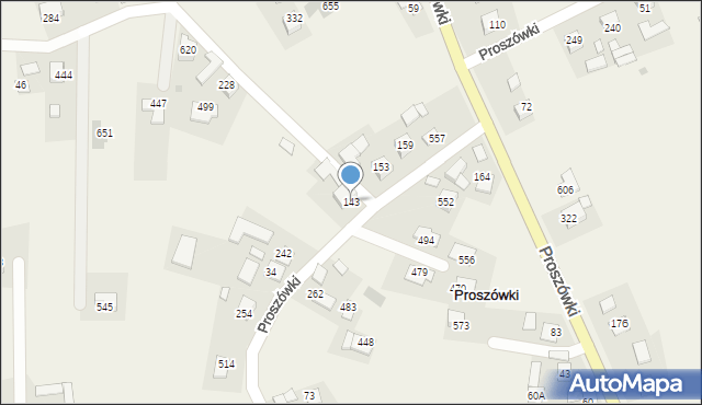 Proszówki, Proszówki, 143, mapa Proszówki