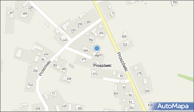 Proszówki, Proszówki, 556, mapa Proszówki
