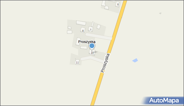 Proszyska, Proszyska, 10, mapa Proszyska