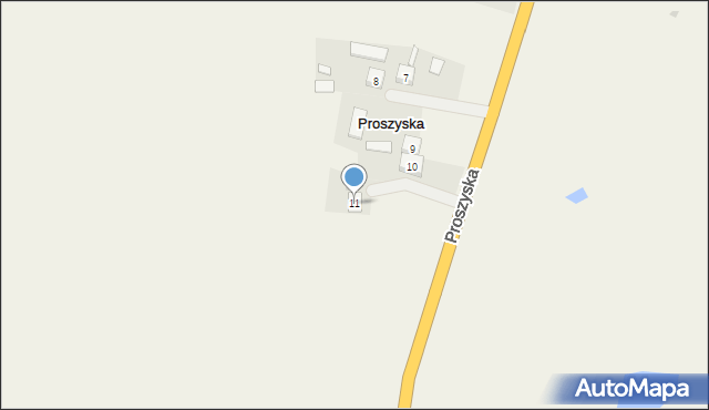 Proszyska, Proszyska, 11, mapa Proszyska