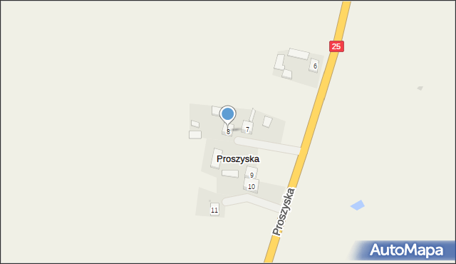 Proszyska, Proszyska, 8, mapa Proszyska