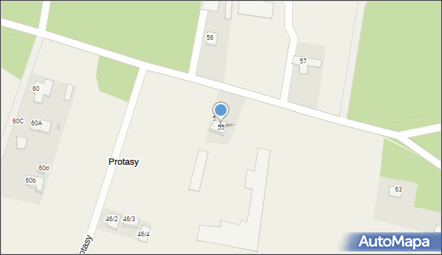 Protasy, Protasy, 55, mapa Protasy