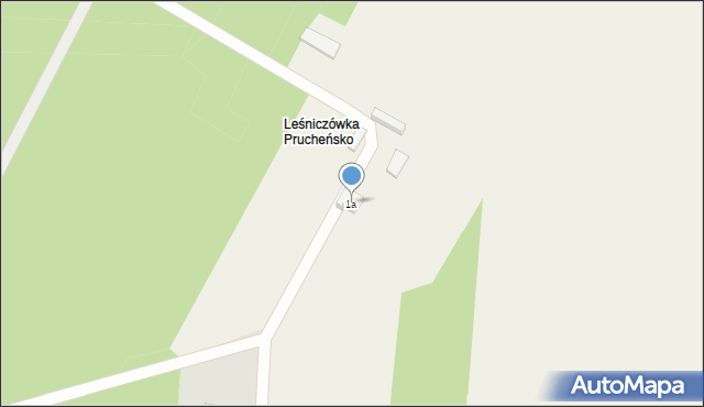 Prucheńsko Duże, Prucheńsko Duże, 1a, mapa Prucheńsko Duże