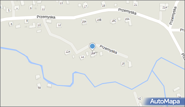 Pruchnik, Przemyska, 14A, mapa Pruchnik