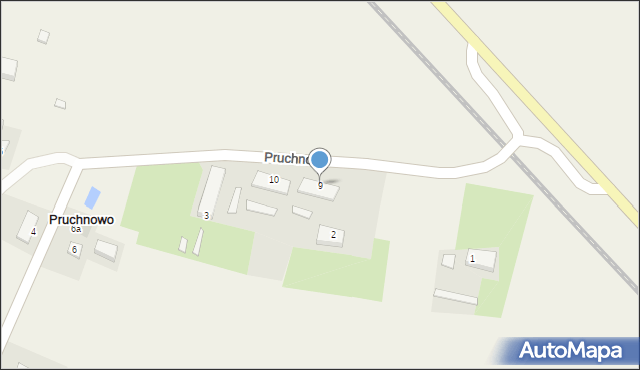 Pruchnowo, Pruchnowo, 9, mapa Pruchnowo