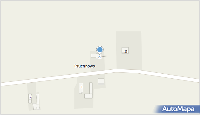 Pruchnowo, Pruchnowo, 22, mapa Pruchnowo