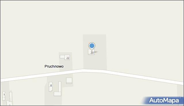 Pruchnowo, Pruchnowo, 23, mapa Pruchnowo