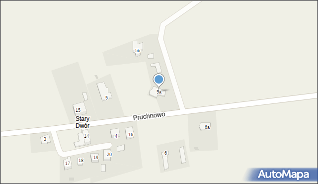 Pruchnowo, Pruchnowo, 5a, mapa Pruchnowo