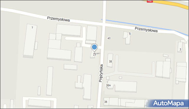 Prudnik, Prężyńska, 23, mapa Prudnik