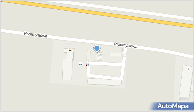 Prudnik, Przemysłowa, 1, mapa Prudnik