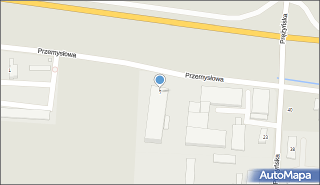 Prudnik, Przemysłowa, 7, mapa Prudnik