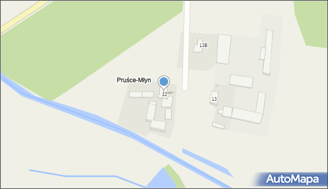 Pruśce, Pruśce, 12, mapa Pruśce