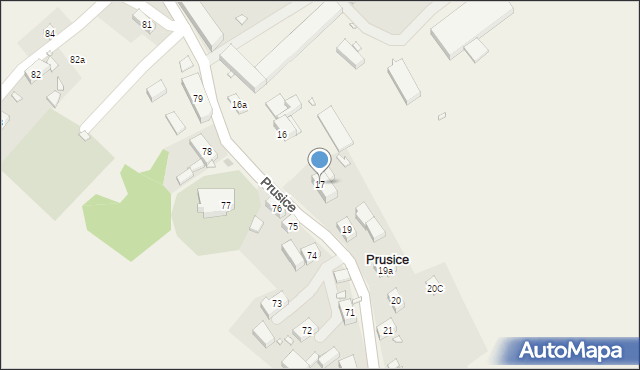 Prusice, Prusice, 17, mapa Prusice