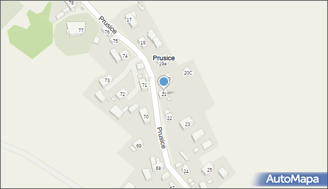 Prusice, Prusice, 21, mapa Prusice