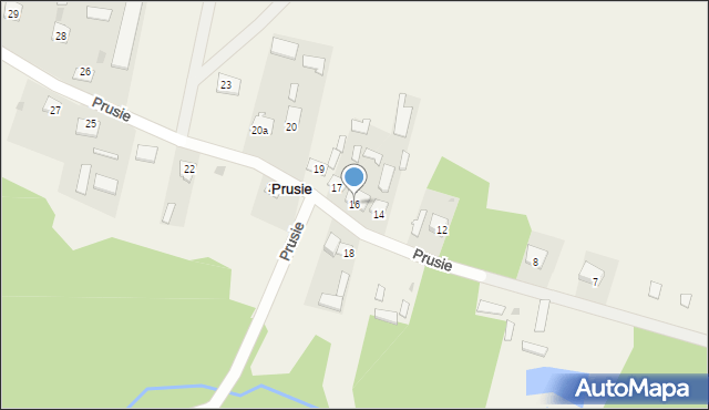 Prusie, Prusie, 16, mapa Prusie