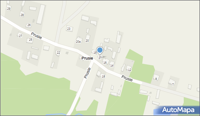 Prusie, Prusie, 17, mapa Prusie