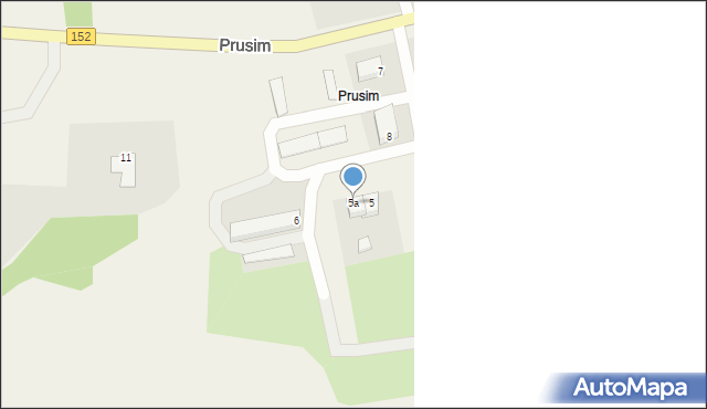 Prusim, Prusim, 5a, mapa Prusim