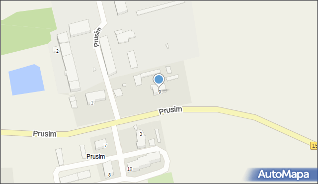 Prusim, Prusim, 9, mapa Prusim