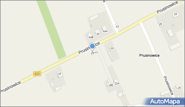 Prusinowice, Prusinowice, 23, mapa Prusinowice