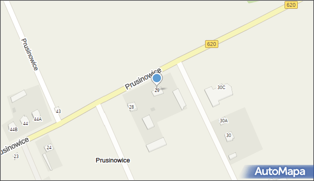 Prusinowice, Prusinowice, 29, mapa Prusinowice