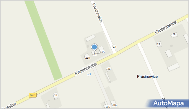 Prusinowice, Prusinowice, 44, mapa Prusinowice