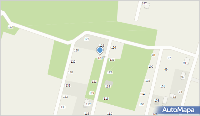 Prusinowice, Prusinowice, 123, mapa Prusinowice