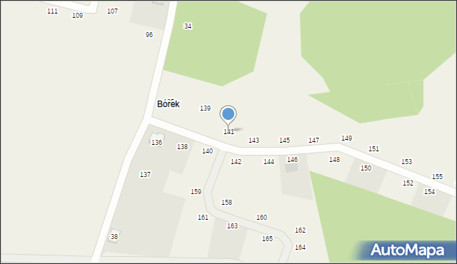 Prusinowice, Prusinowice, 141, mapa Prusinowice