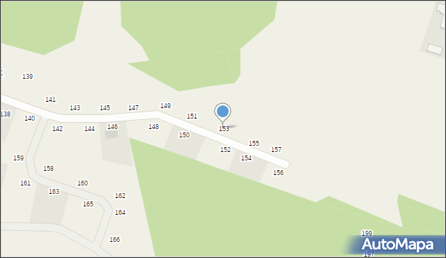 Prusinowice, Prusinowice, 153, mapa Prusinowice