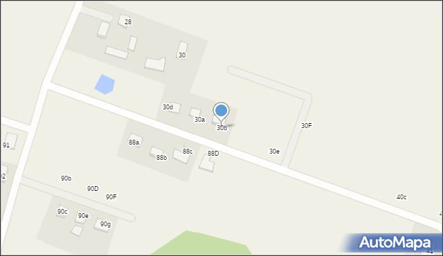 Prusinowice, Prusinowice, 30b, mapa Prusinowice