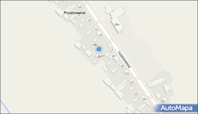 Prusinowice, Prusinowice, 16, mapa Prusinowice