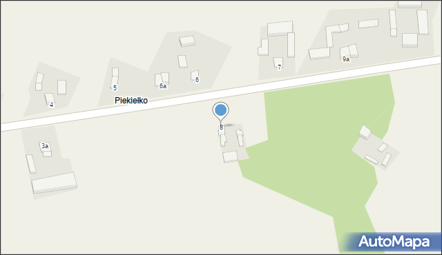 Prusinowice-Parcela, Prusinowice-Parcela, 8, mapa Prusinowice-Parcela