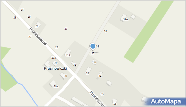 Prusinowiczki, Prusinowiczki, 37, mapa Prusinowiczki