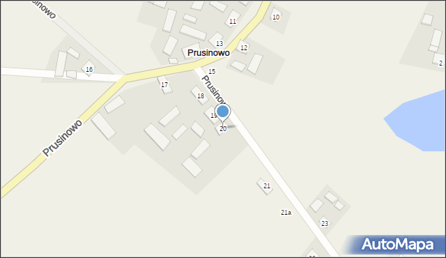 Prusinowo, Prusinowo, 20, mapa Prusinowo