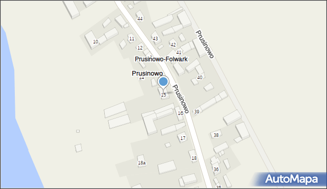 Prusinowo, Prusinowo, 15, mapa Prusinowo