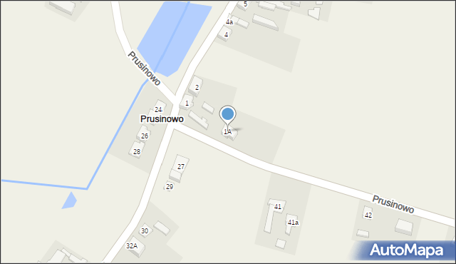 Prusinowo, Prusinowo, 1A, mapa Prusinowo