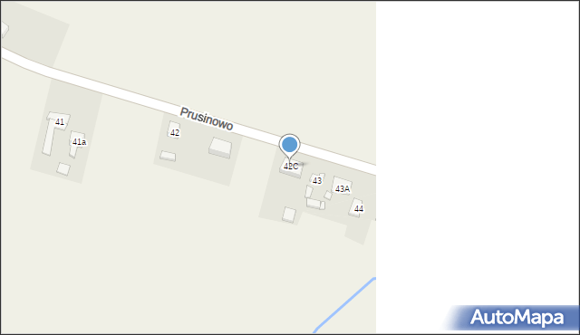 Prusinowo, Prusinowo, 42C, mapa Prusinowo