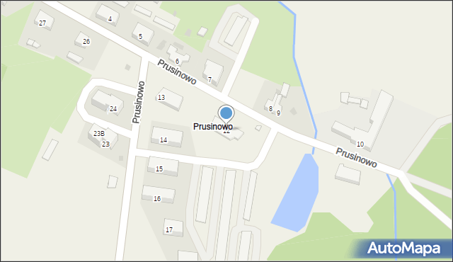 Prusinowo, Prusinowo, 12, mapa Prusinowo