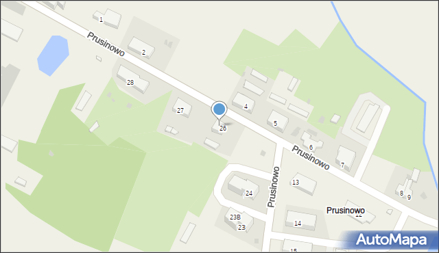 Prusinowo, Prusinowo, 26A, mapa Prusinowo