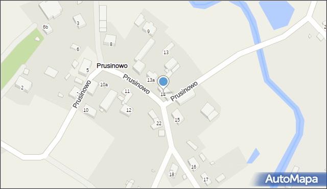 Prusinowo, Prusinowo, 14, mapa Prusinowo