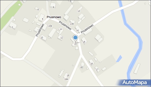 Prusinowo, Prusinowo, 22, mapa Prusinowo