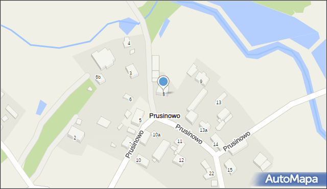 Prusinowo, Prusinowo, 8, mapa Prusinowo