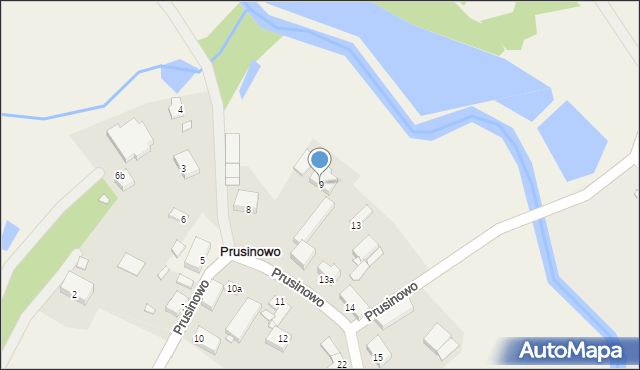 Prusinowo, Prusinowo, 9, mapa Prusinowo