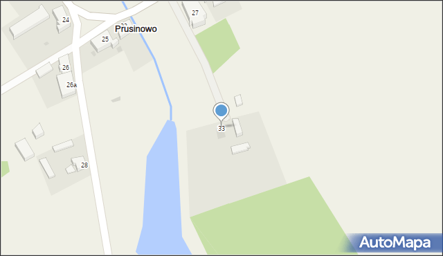 Prusinowo, Prusinowo, 33, mapa Prusinowo