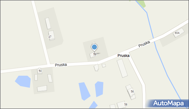 Pruska, Pruska, 59, mapa Pruska