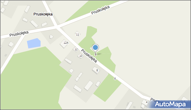 Pruskołęka, Pruskołęka, 9, mapa Pruskołęka