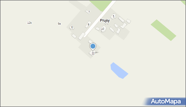 Prusy, Prusy, 11, mapa Prusy