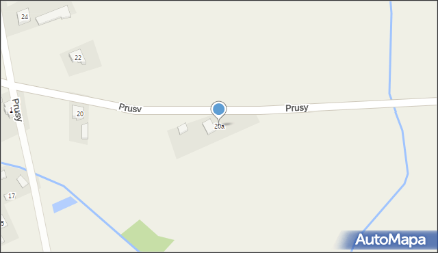 Prusy, Prusy, 20a, mapa Prusy