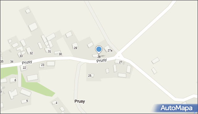 Prusy, Prusy, 28, mapa Prusy